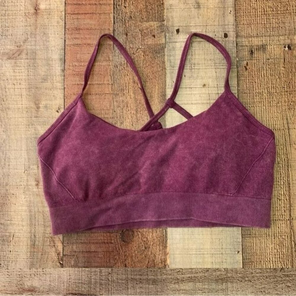 Colosseum Mauve/Purple Seamless Strappy Sports Bra